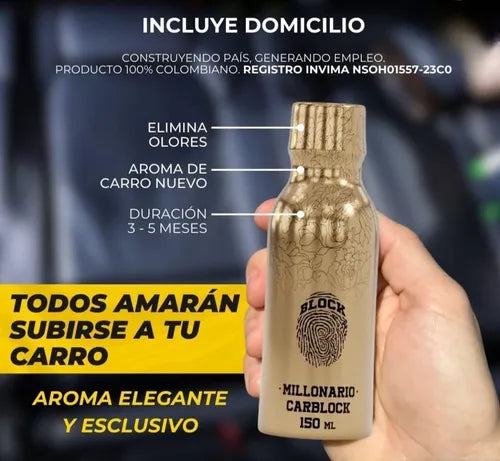 CarBlock – Perfume Premium de Larga Duración para carros (4-6 Meses)