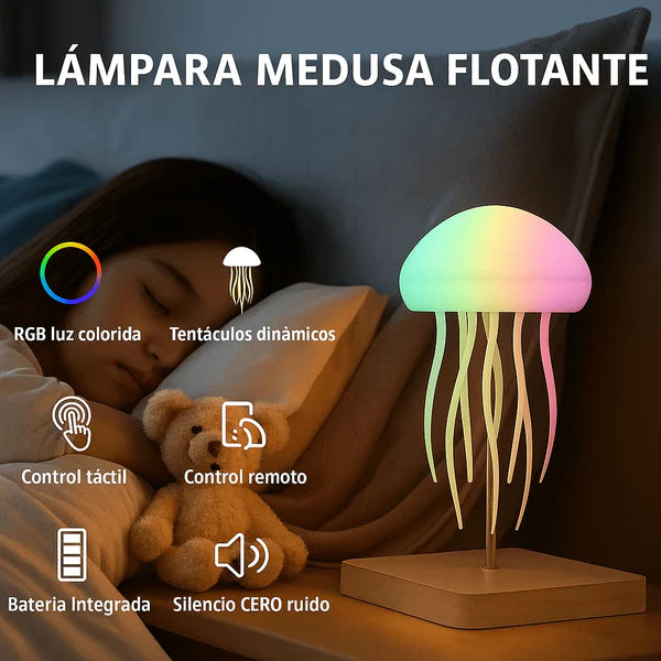 Lámpara Medusa Decorativa | Terapia de Sueño y Calma