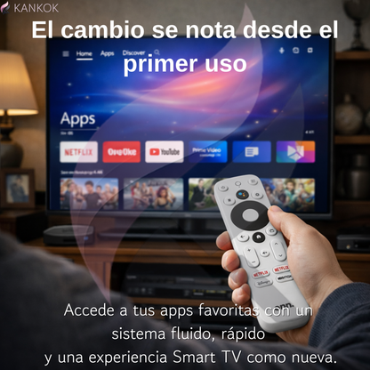 TV Box Onn 4K Android TV con Control por Voz y Asistente de Google